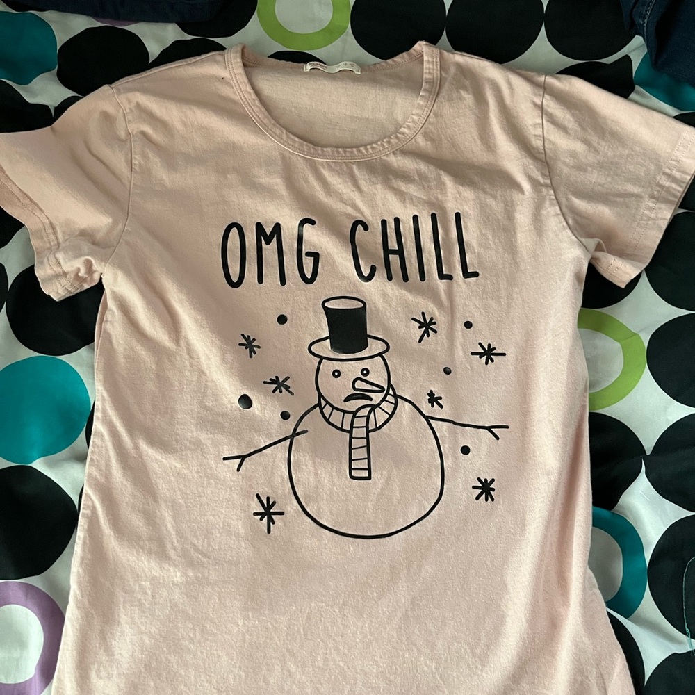 romwe christmas tee size small